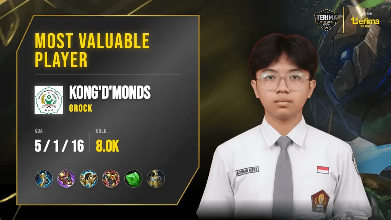 Terima Arena Series Mobile Legends 2026 broadcast graphic