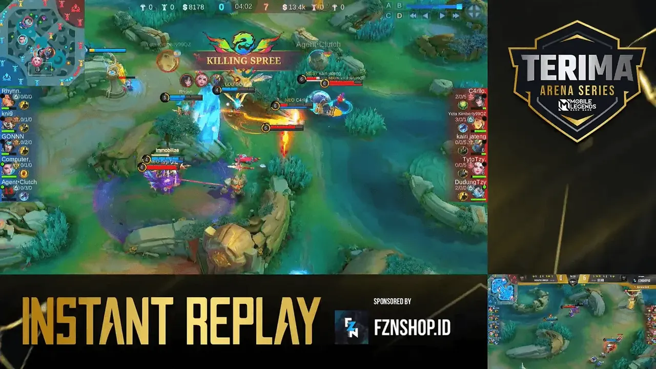 Terima Arena Series Mobile Legends 2026 broadcast screen 7