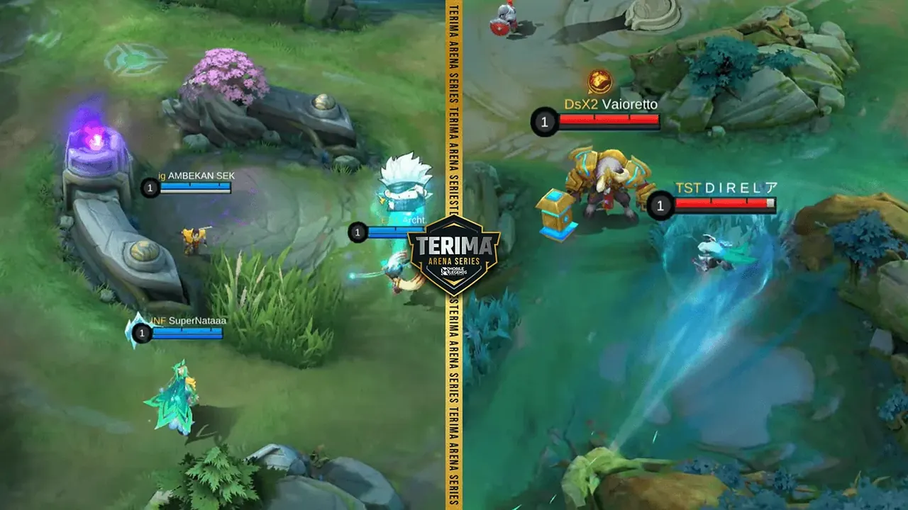 Terima Arena Series Mobile Legends 2026 broadcast graphic