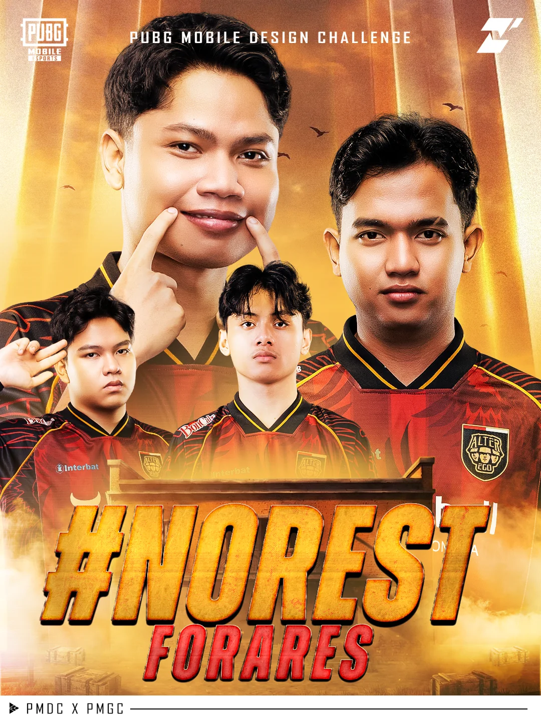 PUBGM Design Challenge poster titled No Rest for Ares