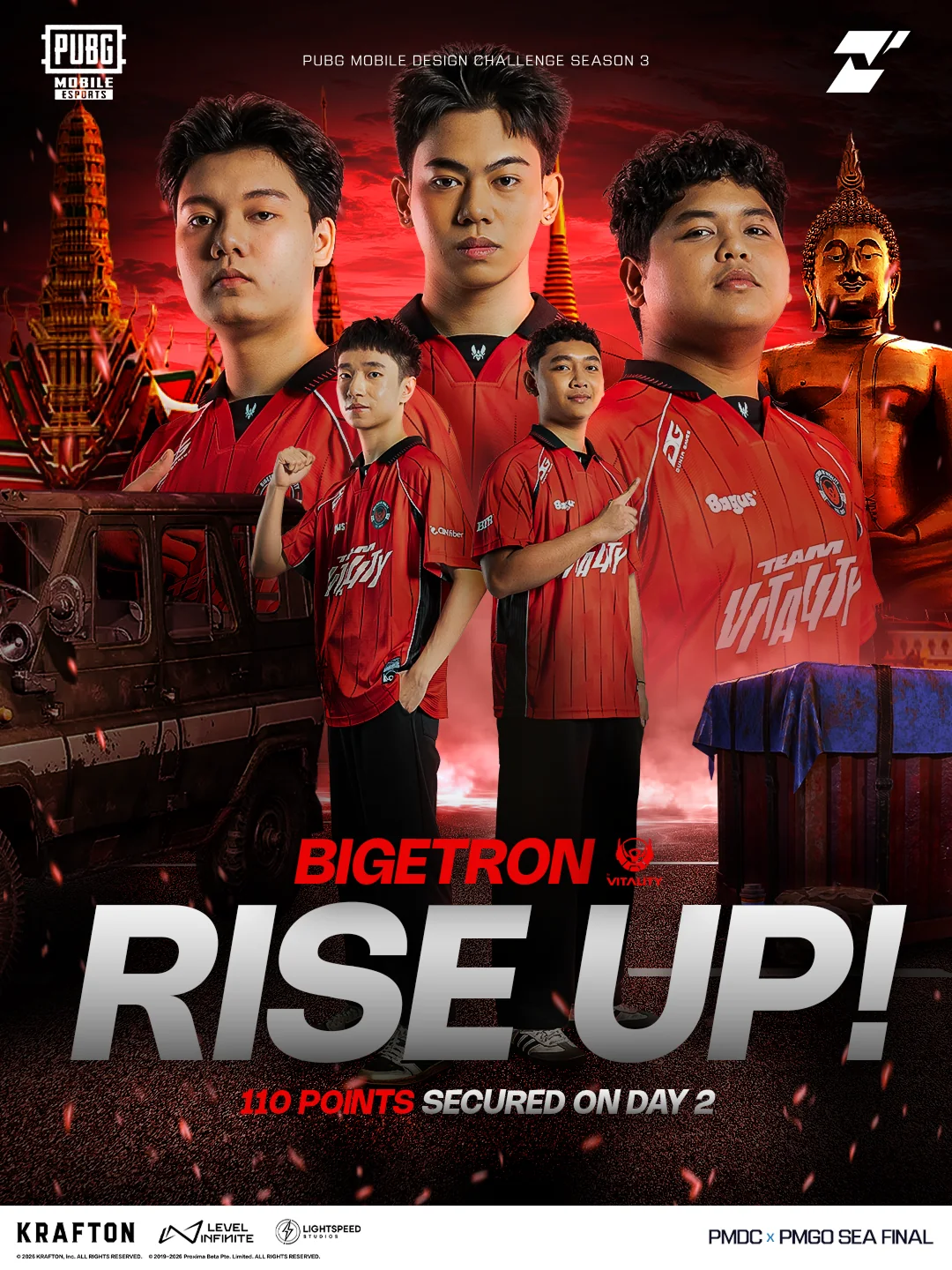 Bigetron Rise Up! final artwork after design