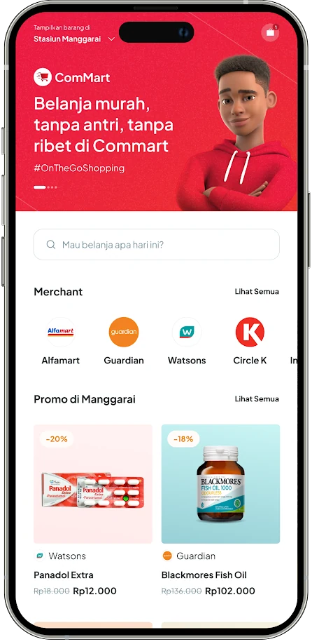 Mobile order flow — browse products