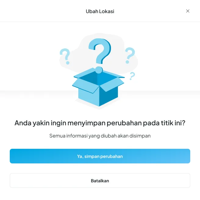 GLID modal illustration: edit location