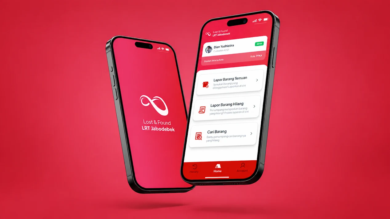 Lost & Found mobile app concept for LRT Jabodebek